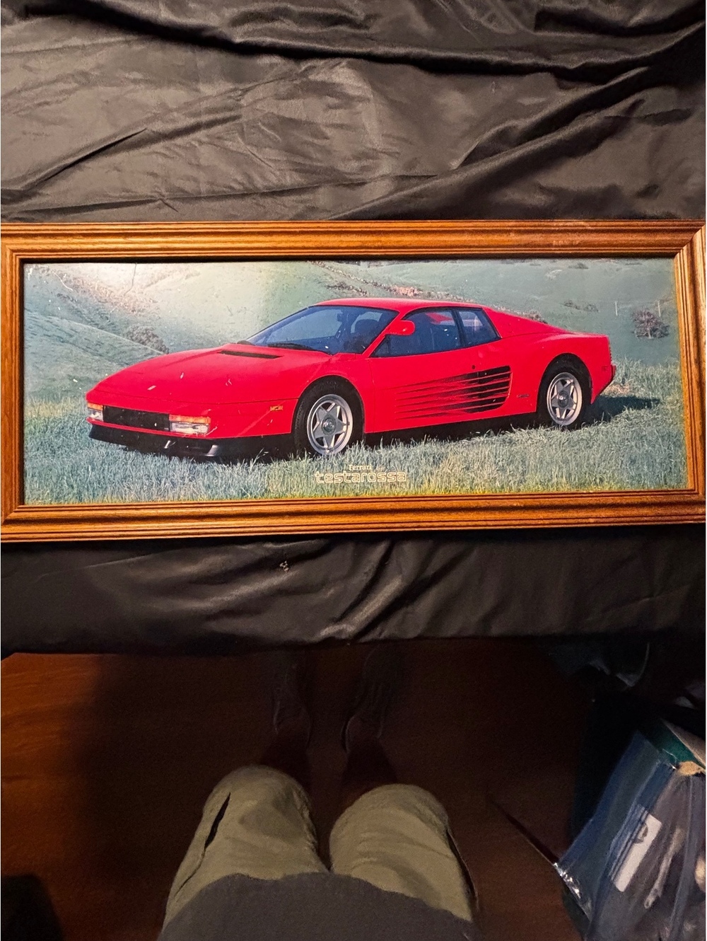 Framed Ferrari Testarossa Wall Art Print